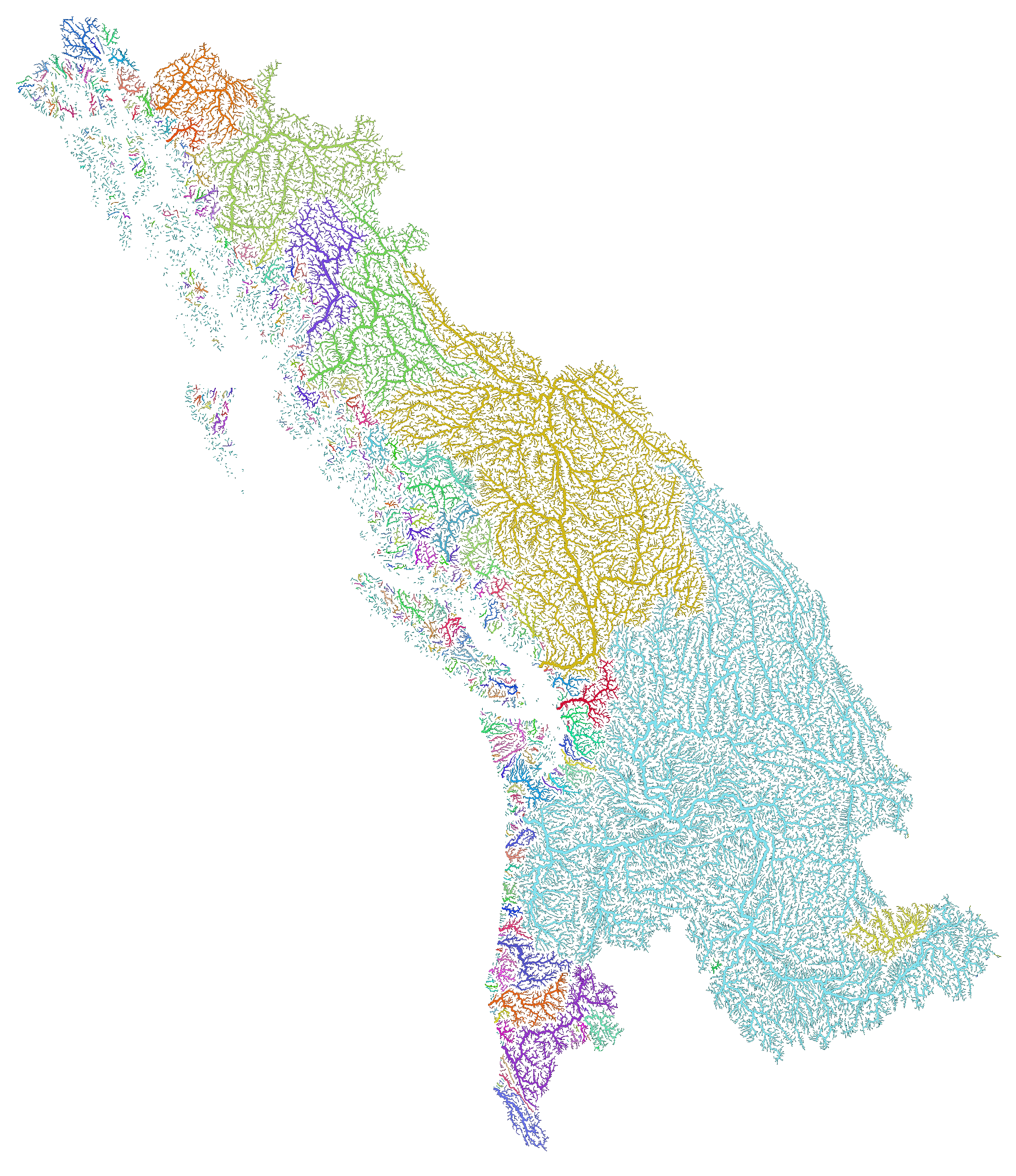 Watershed Map Background